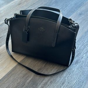 Coach Metallic Charlie Carryall in Graphite, Like New